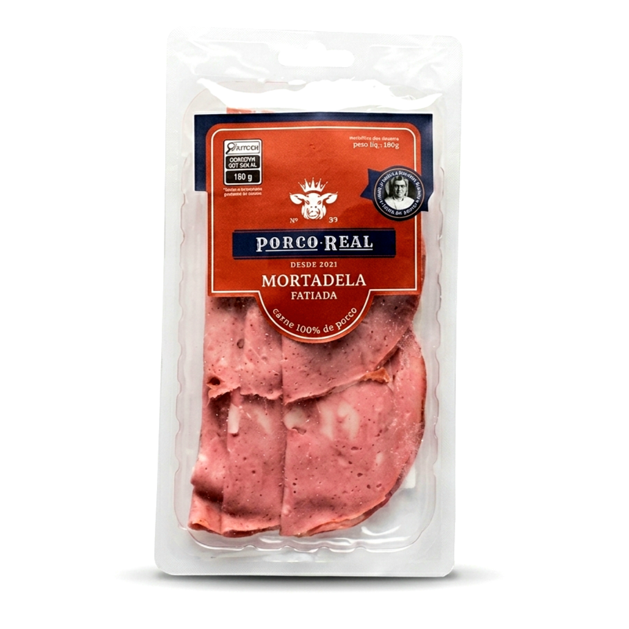 PORCO REAL - Mortadela Fatiada - 100g