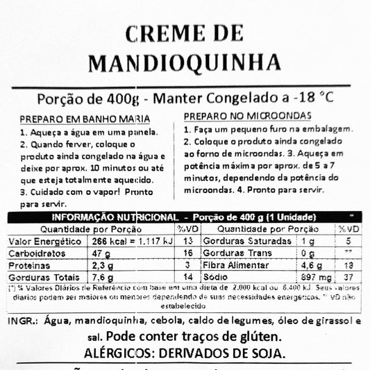SOPAS - Creme de Mandioquinha 400g