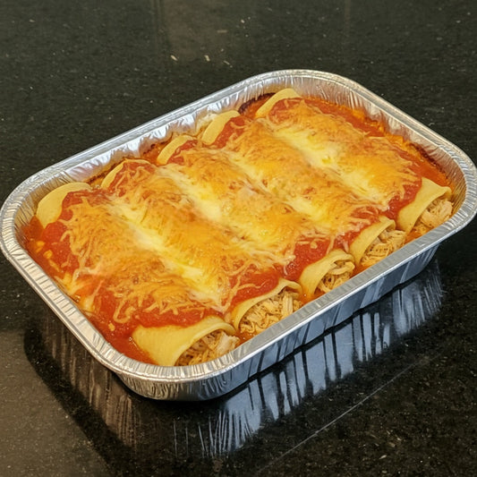 Panqueca Média de Frango ao Catupiry 700g - 3 a 4 pessoas - FAMÍLIA - PRATO PRINCIPAL