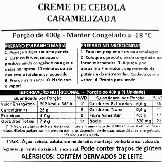 SOPAS - Creme de Cebola Caramelizada 400g