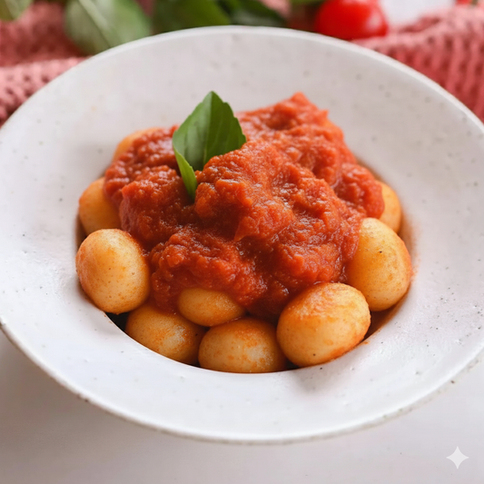 KIDS - Mini Gnocchi de Batata Recheado de Mozzarella ao Sugo
