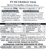 LIGHT 300 - Frango Thai com arroz integral vermelho e batata doce no azeite - 300g