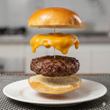 KIT Chef's Burguer 160g + Queijo Cheddar + Pão de Brioche