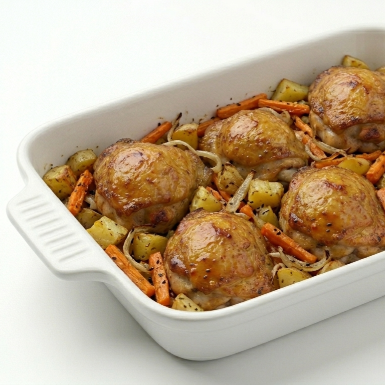 Sobrecoxas Desossadas ao Forno com Legumes 1,2Kg - 5 a 6 pessoas - FAMÍLIA - PRATO PRINCIPAL